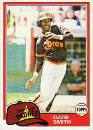 1981 Topps Baseball Cards      254     Ozzie Smith